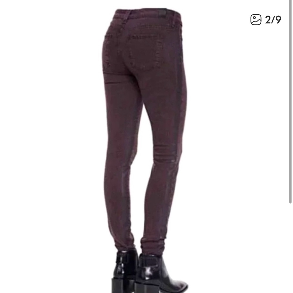 Vince Dylan Skinny Wine Red Jeans Size:27 , Womens - Picture 1 of 16
